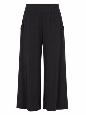 Papillon Bamboo Knit Black Culotte Pants XS NWT
